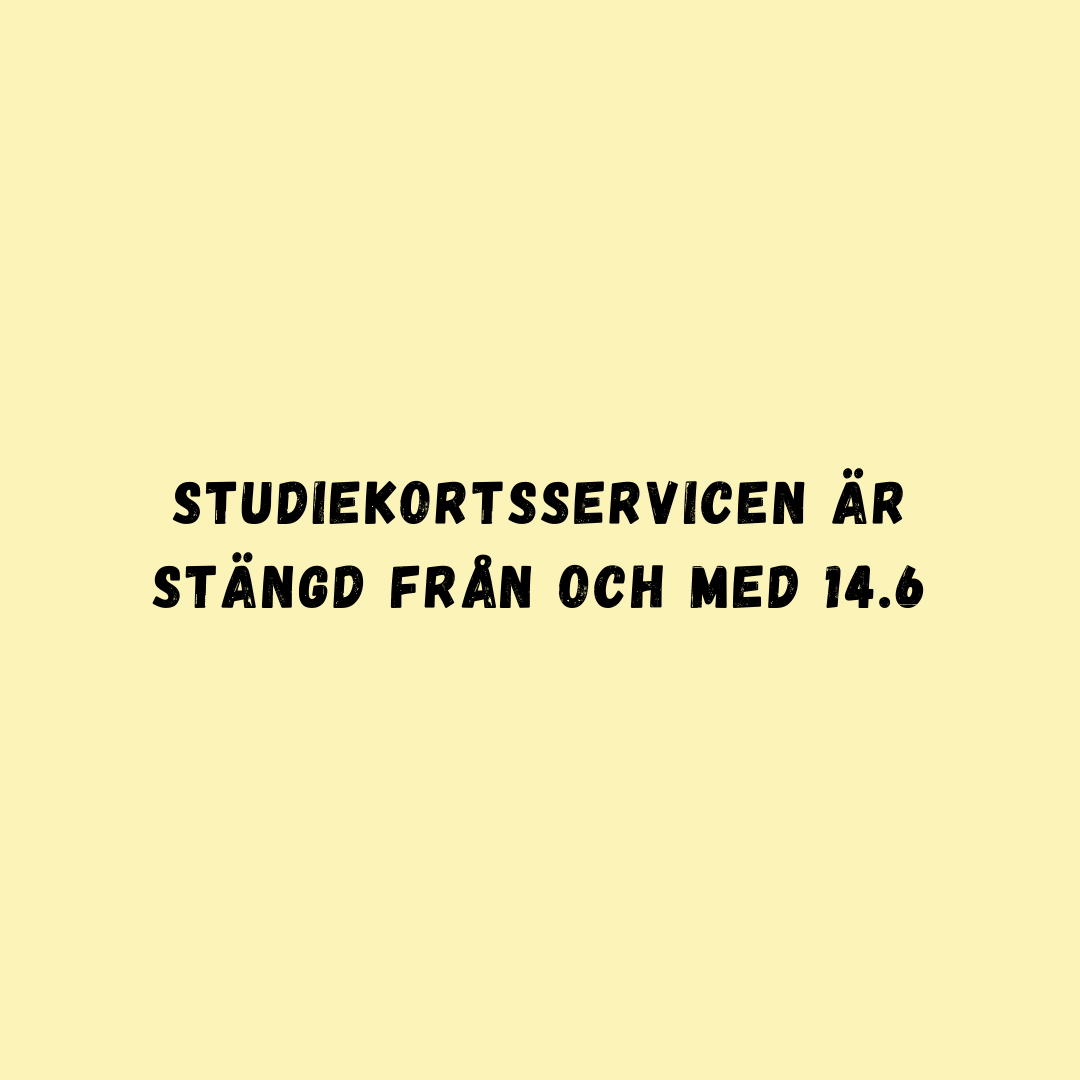 Ingen studiekortsupport under sommaren
